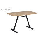 Damla Sandalye Tatvan Mutfak Masası Takımı - 70x120 cm Siyah - Görsel 3