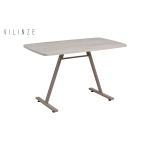 Damla Sandalye Tatvan Mutfak Masası Takımı - 70x120 cm Vizon - Görsel 3