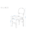 Ege Sandalye Demre Mutfak Masası Takımı - 70x120 cm - Görsel 5