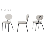 Damla Sandalye Tatvan Mutfak Masası Takımı - 70x120 cm Siyah - Görsel 2