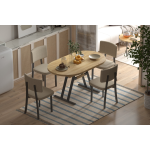 Miray Sandalye Afyon Mutfak Masası Takımı - 80x140 cm - Görsel 3