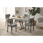 Miray Sandalye Afyon Mutfak Masası Takımı - 80x140 cm Beyaz - Görsel 2