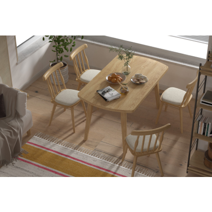 Soma Sandalye Aras Mutfak Masası Takımı - 80x140 cm