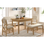 Ege Sandalye Peri Bank Fırat Mutfak Masası Takımı - 80x120 cm