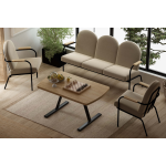 Bey 311 Kayra Sehpalı Bahçe Balkon Takımı Krem