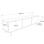 Coast Tv Ünitesi 180cm CO1-CO - Görsel 8