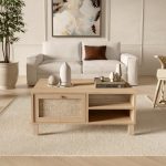 Dune Orta Sehpa Ahşap Ayaklı Ahşap Jüt Kapaklı DN3-SJ - Görsel 6