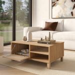 Dune Orta Sehpa Ahşap Ayaklı Ahşap Jüt Kapaklı DN3-SJ - Görsel 7