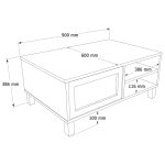 Dune Orta Sehpa Ahşap Ayaklı Ahşap Jüt Kapaklı DN3-SJ - Görsel 8