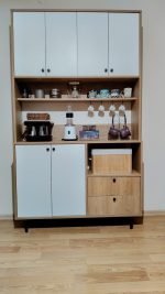 Royce Serisi Kahve Köşesi Çok Amaçlı Dolap Mutfak Dolabı Sepet-Beyaz - Görsel 11