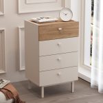 Luke Şifonyer 4 Çekmeceli Ahşap Ayaklı Kumsal-Sepet LK3-CS - Görsel 2