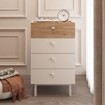 Luke Şifonyer 4 Çekmeceli Ahşap Ayaklı Kumsal-Sepet LK3-CS - Görsel 6