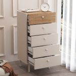 Luke Şifonyer 5 Çekmeceli Ahşap Ayaklı Kumsal-Sepet LK4-CS - Görsel 7