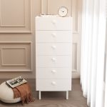 Luke Şifonyer 6 Çekmeceli Ahşap Ayaklı Beyaz LK5-W - Görsel 3