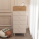 Luke Şifonyer 6 Çekmeceli Ahşap Ayaklı Kumsal-Sepet LK5-CS - Görsel 3