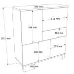 Mood Çok Amaçlı Dolap 101cm MD3-CS - Görsel 5