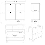 Nord Ayakkabılık Çok Amaçlı Dolap ND1-SW - Görsel 5