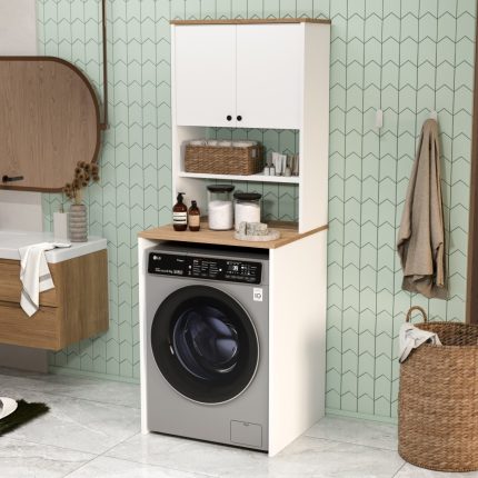 Nord Çamaşır Makinesi Dolabı 2 Kapaklı ND11-SW