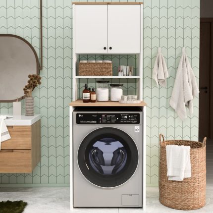 Nord Çamaşır Makinesi Dolabı 2 Kapaklı ND11-SW