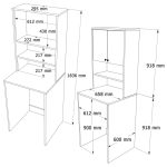 Nord Çamaşır Makinesi Dolabı 2 Kapaklı ND11-SW - Görsel 10