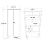 Nord Çok Amaçlı Dolap 135cm ND5-SW - Görsel 6