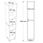 Nord Çok Amaçlı Dolap 195cm ND12-SW - Görsel 8