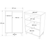 Nord Çok Amaçlı Dolap 97cm ND16-SW - Görsel 12