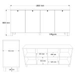 Nord Konsol 180cm ND4-SW - Görsel 5
