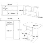 Nord Mutfak Masası Raflı ND17-SW - Görsel 12