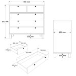 Nord Şifonyer Ahşap Ayaklı ND3-SW - Görsel 5
