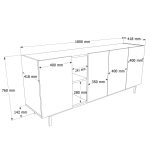 Sedra Konsol 180cm SD5-CS - Görsel 5