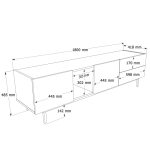 Sedra Tv Ünitesi 180cm SD1-CS - Görsel 8