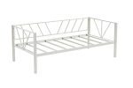 Alchera Daybed Tek Kişilik Beyaz Metal Karyola - Görsel 3