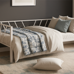 Alchera Daybed Tek Kişilik Beyaz Metal Karyola