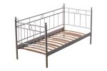 Alpas Daybed Tek Kişilik Beyaz Metal Karyola - Görsel 7