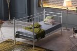 Alpas Daybed Tek Kişilik Beyaz Metal Karyola - Görsel 4