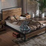 Ariane Ahşaplı Tek Kişilik Siyah Metal Karyola