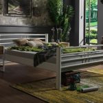 Asos Çift Kişilik Ferforje Beyaz Metal Karyola