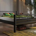 Asos Çift Kişilik Ferforje Siyah Metal Karyola