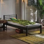 Asos-S Tek Kişilik Ferforje Siyah Metal Karyola