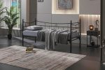 Daily Daybed Tek Kişilik Siyah Metal Karyola