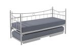 Daily Yavrulu Daybed-Çift Tek Kişilik Beyaz Metal Karyola - Görsel 5