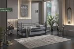 Daily Yavrulu Daybed-Yataklar Dahil-Çift Tek Kişilik Metal Karyola - Görsel 2