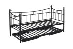 Daily Yavrulu Daybed-Yataklar Dahil-Çift Tek Kişilik Metal Karyola - Görsel 11