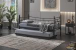Daily Yavrulu Daybed-Yataklar Dahil-Çift Tek Kişilik Metal Karyola - Görsel 3
