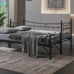 Daily Yavrulu Daybed-Yataklar Dahil-Çift Tek Kişilik Metal Karyola