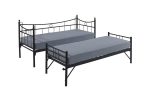 Daily Yavrulu Daybed-Yataklar Dahil-Çift Tek Kişilik Metal Karyola - Görsel 10