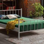 Falez Çift Kişilik Ferforje Beyaz Metal Karyola