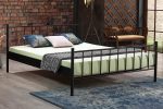 Falez Çift Kişilik Ferforje Siyah Metal Karyola