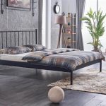 Falez-ST Çift Kişilik Ferforje Siyah Metal Karyola